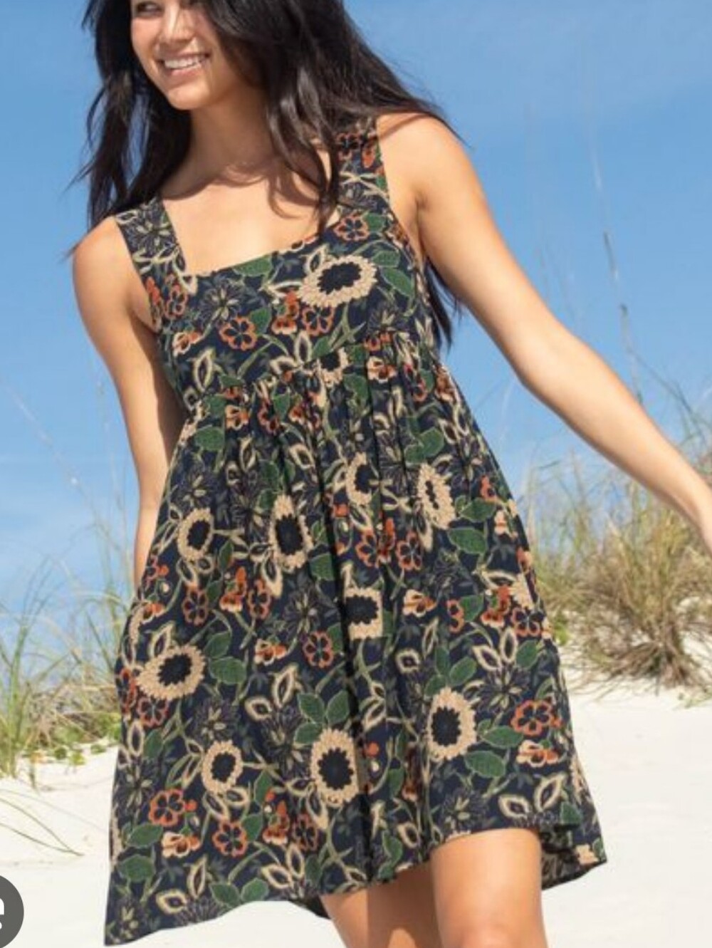 Natural Life Floral Mini Dress Large